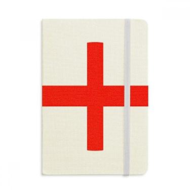 Imagem de Caderno com símbolo da Europa bandeira nacional da Inglaterra em tecido capa dura diário clássico A5