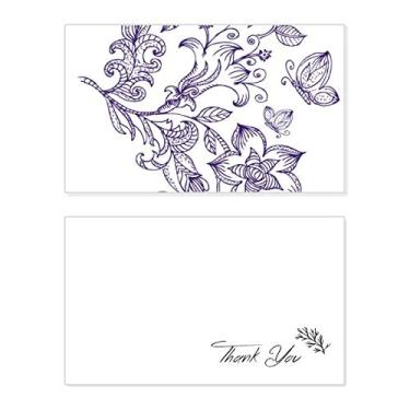 Imagem de Lilás decorativo, estampa clássica, cartão de agradecimento, papel de aniversário, agradecimento de casamento