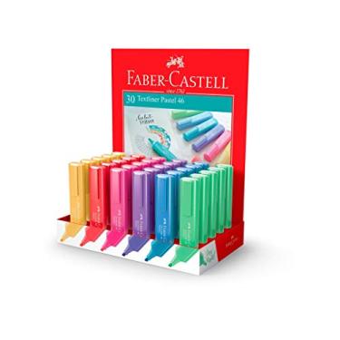 Imagem de Display Marca Texto Tons Pastel, Faber-Castell, MT/1546DI, Textliner Pastel 46, 30 Unidades, Multicor