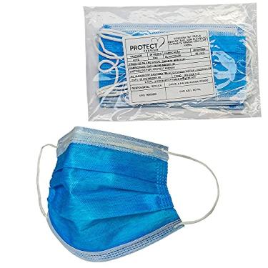 Imagem de Mascara Descartavel Cirurgica Tripla Azul Royal Pct 05 Und