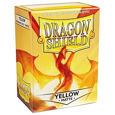 Imagem de Arcane Tinmen ATM11014 Capas para cartas Dragon Shield 44; Amarelo fosco - 100 unidades