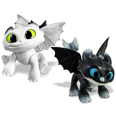 Imagem de Kit com 2 Dragões Baby como Treinar seu Dragão Dawn e Dusk Original Pupee