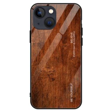 Imagem de Capa de telefone de vidro de grão de madeira para iphone 14 14pro max capa traseira para iphone 11 12 13 14 pro max 7 8 plus x s xr caso, m2, para iphone 11pro max