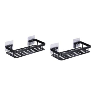 Imagem de Angoily 2 Peças De Armazenamento De Banheiro De Cozinha Prateleiras Montadas Em Parede Rack De Parede Prateleira De Armazenamento De Molho Prateleiras Flutuantes De Parede Recipiente De