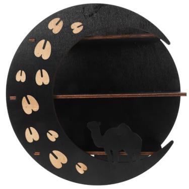 Imagem de Toyvian Decoração De Prateleira Decorações Boho Suporte De Exibição De Cristal Lua Suporte De Exibição Para Exibição De Cristal Prateleira Suporte De Exibição Decorativo Montado Na Parede
