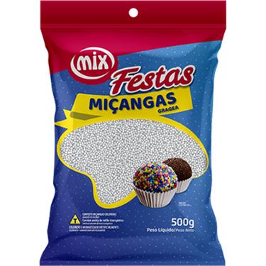 Imagem de Missanga Branca 500g - Mix