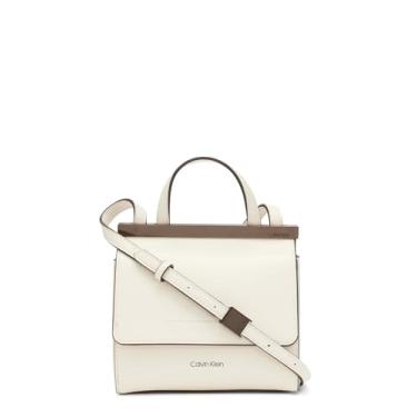 Imagem de Calvin Klein Mini bolsa transversal com aba coral, Querubim branco, One Size