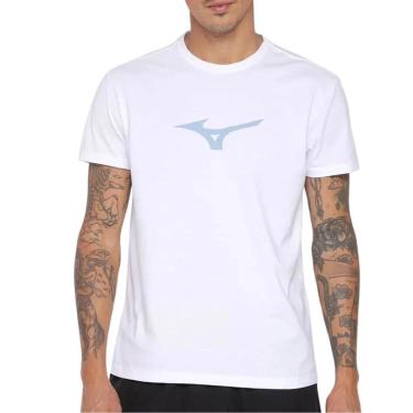Imagem de Camiseta Mizuno Lifestyle Branco e Azul - Masculino G-Masculino