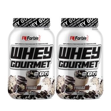 Imagem de Kit 2X Whey Protein Gourmet 907g Pote - FN Forbis Nutrition (Único, Cookies and Cream)