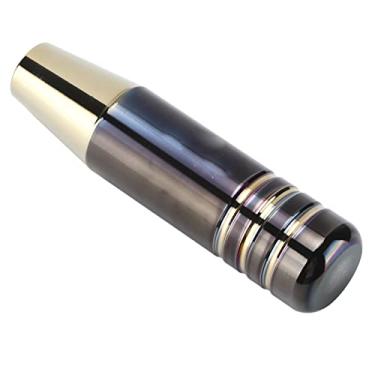 Imagem de Botão de câmbio dourado azul queimado, 13 cm, liga de alumínio, peças automotivas universais