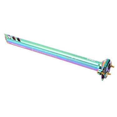 Imagem de Poste de Bicicleta de Metal Corte Cnc Sulco Duplo Antideformação Sulco Antiderrapante Escala Clara Selim de Mountain Bike para a Maioria das Bicicletas (30,8 mm)