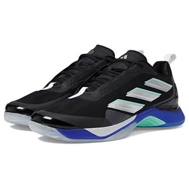 Imagem de adidas Tênis feminino Avacourt, Preto/prata metálico/azul lúcido, 38