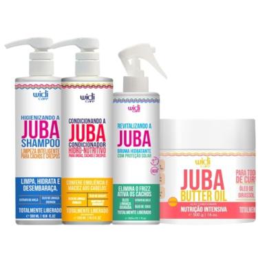 Imagem de Kit Juba Shampoo Condicionador Mascara Butter Oil E Revitalizando A Juba Widi Care 500ml
