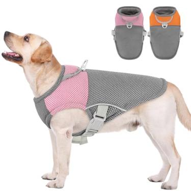 Imagem de AOFITEE Colete refrescante para cães, camisa de proteção UV para cães, camiseta respirável para cães com arnês em D, jaqueta leve para resfriamento, colete de gelo para cães pequenos, médios e grandes