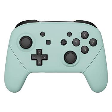 Imagem de eXtremeRate Light Cyan Faceplate Backplate Handles for Nintendo Switch Pro Controller, DIY Replacement Hand Grip Housing Shell Cover for Nintendo Switch Pro - Controller NOT Included