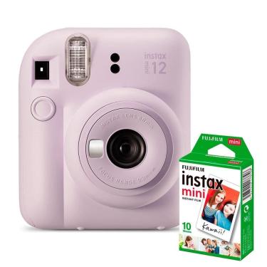 Imagem de Kit Câmera Instax Mini 12  Lilas Candy + Filme De 60 Poses [F118]