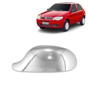 Imagem de Aplique Cromado para Retrovisor Fiat Siena Palio Celebration Strada 2011 em diante Lado Esquerdo