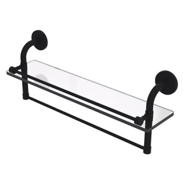 Imagem de Remi Collection 22 Inch Gallery Glass Shelf with Towel Bar - RM-1-22TB-GAL-BKM