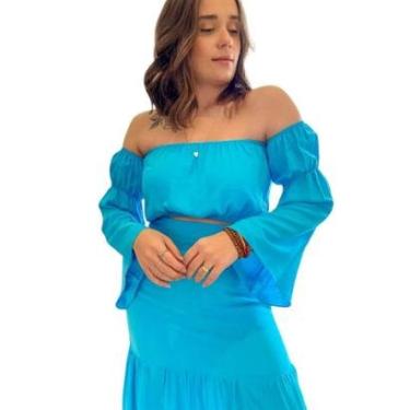 Imagem de Blusa Cropped Ciganinha Viscose-Feminino