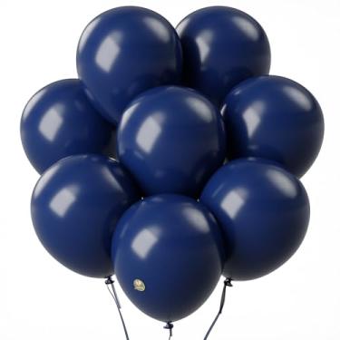 Imagem de AFTERLOON® Biodegradable Balloons Midnight Blue 10 Inch 24 Pack, Matte Color Thickened Extra Strong Latex Helium Float, Colorful Bulk Color ballon baloon Globos Para Decoration De Fiestas Kids