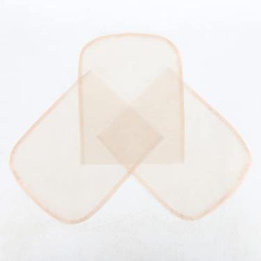 Imagem de BTWTRY Rede de renda suíça 15 x 15 cm, base de fecho de renda, 3 peças, acessórios para peruca de base, rede de renda de cor transparente para fechamento (rede de renda de 15 x 15 cm, transparente)