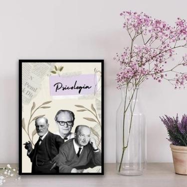 Imagem de Quadro Decorativo Mestres Da Psicologia 24X18Cm