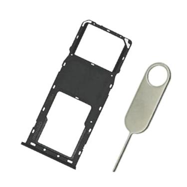 Imagem de PHONSUN Bandeja de cartão SIM único de substituição para Samsung Galaxy A21 -A215U A215U1 (preto)