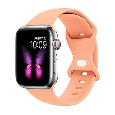 Imagem de Tighesen Pulseiras esportivas compatíveis com Apple Watch Ultra 2/Ultra SE séries 10/9/8/7/6/5/4/3/2/1 de 38 mm, 40 mm, 41 mm, 42 mm, 44 mm, 45 mm, 46 mm, 49 mm, P/M M/G para mulheres/homens,