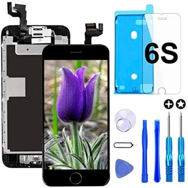 Imagem de Brinonac Digitalizador LCD de substituição de tela para iPhone 6s preto com ferramentas de reparo completas e protetor de tela