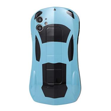 Imagem de Capa de telefone multicolorida supercarro esportivo fofo para Apple iPhone 12 11 Pro Max XR 8 7 Plus (azul, para iPhone XR)