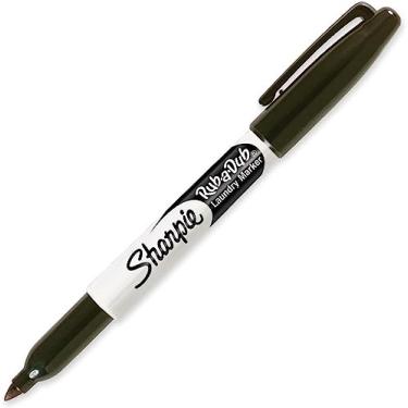 Imagem de Sharpie Rub-A-Dub Marcador Permanente Preto Fino - Pacote com 1