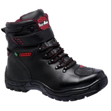 Imagem de Bota Motociclista Masculina Couro Cano Médio Conforto - Bell Boots, 45