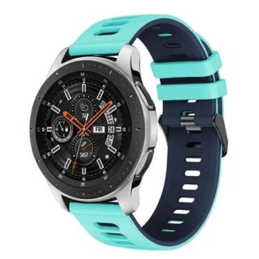 Imagem de Pulseira Silicone EsportivaPara  Watch 46 E Gear S3 Cor Verde Àgua Com