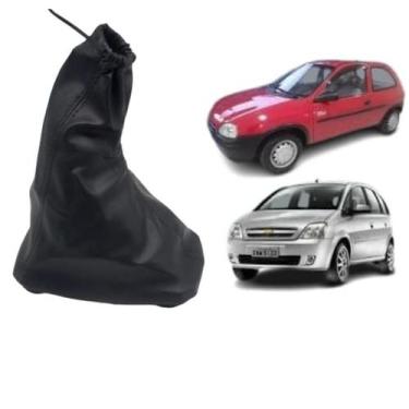 Imagem de Coifa Alavanca Câmbio Corsa 1994/2012 Meriva 2002/2012 Preta com base 