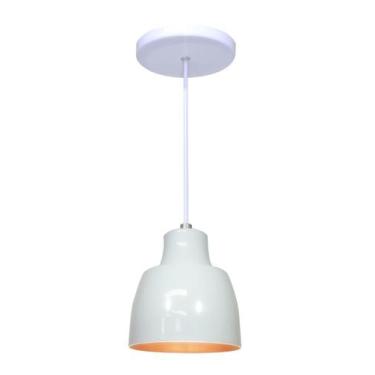 Imagem de Pendente Luminária Taça Bell Poli - Utron, Branco