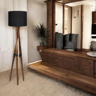 Imagem de Luminária Belíssima Hotel Fazenda Retro Luxo Tripé preto - D+MOB