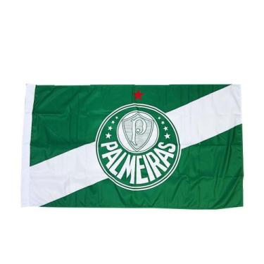 Imagem de Bandeira S.E Palmeiras BC Sartori Oficial, Único, Verde, Branco