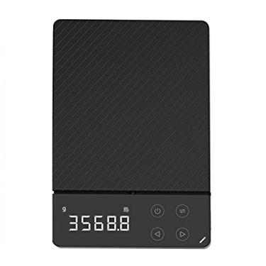 Imagem de Balança de alimentos Balança de cozinha digital recarregável Peso em gramas e onças para cozinhar Assar 5 unidades Display LED Redução de acumulação Função de tara Registro de histórico Balanças
