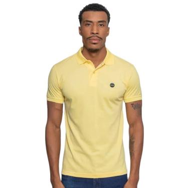 Imagem de Camisa Polo Masculina Fatal Piquet Amarela Cream 29524