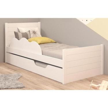 Imagem de Cama Bibox de Solteiro Cimol Elza Branco, Branco