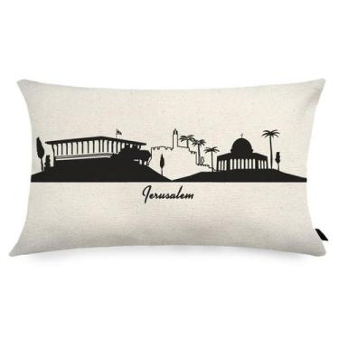 Imagem de Almofada City Retangular Estampada 30x50cm Jerusalem - FASTLAR