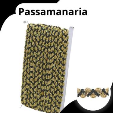 Imagem de Passamanaria Preta - Fita Galão - Rolo C/20 Metros - 49 Nybc