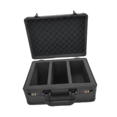 Imagem de EHJRE Caixa de cartão com de segurança, ideal para transporte, estojo para colecionadores, 3 Vagas