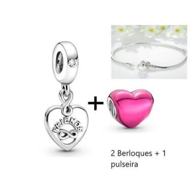 Imagem de Berloque Friends Para Pulseira Estilo Pandora - JMH Sets, 16 cm 