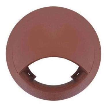 Imagem de Acabamento Passa Fio Mesa Computador Marrom 46mm Kit 03 Pçs - comercia
