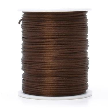 Imagem de Cordão de Cetim Rabo de Rato 1mm 50 Metros - Círculo, 601 CHOCOLATE