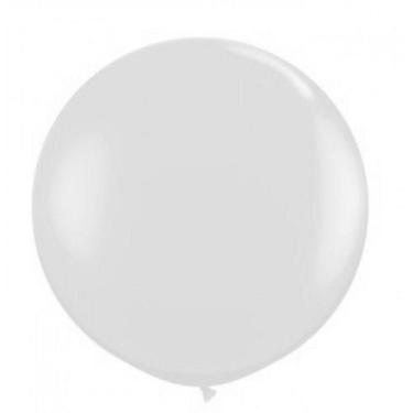 Imagem de Balão Látex 250 Fat Ball Branco 30" 76 Cm 1 Und Pic Pic