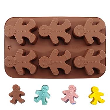 Imagem de Meltset Silicone Baking Mold Gingerbread Man Chocolate Mold DIY Soap Mold