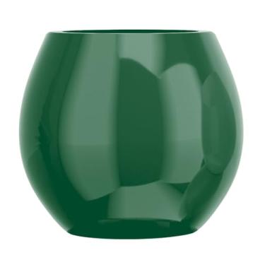 Imagem de Vaso Fibra De Vidro Decoração 40cm Estilo Vietnamita Plantas (Verde Escuro)