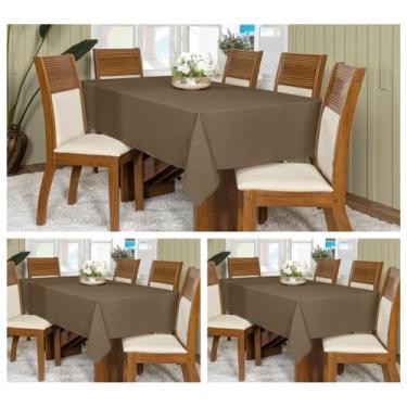 Imagem de Kit 3 Toalhas De Mesa Oxford Retangular 2,00x1,45m 6 Lugares - Actual 
